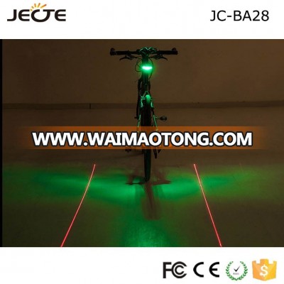 2 Lasers Night Cycling Mountain Road Bike 7 Mode Safety Light Laser tail light Bicycle rear Light