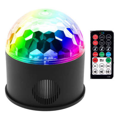 LED RGB crystal magic ball light Strobe lights Mini  Wireless Remote Control  LED Lights stage decoration Lamp