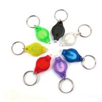 Portable 12Lumens Mini LED Flashlight LED Flash Light Keychain Torch Key Ring Light+ counterfeit money detector