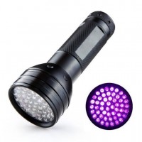 Amazon Hot Selling Aluminum Alloy 51LED UV 365NM 395NM Ultraviolet Light Multi-functions LED UV Detection Flashlight